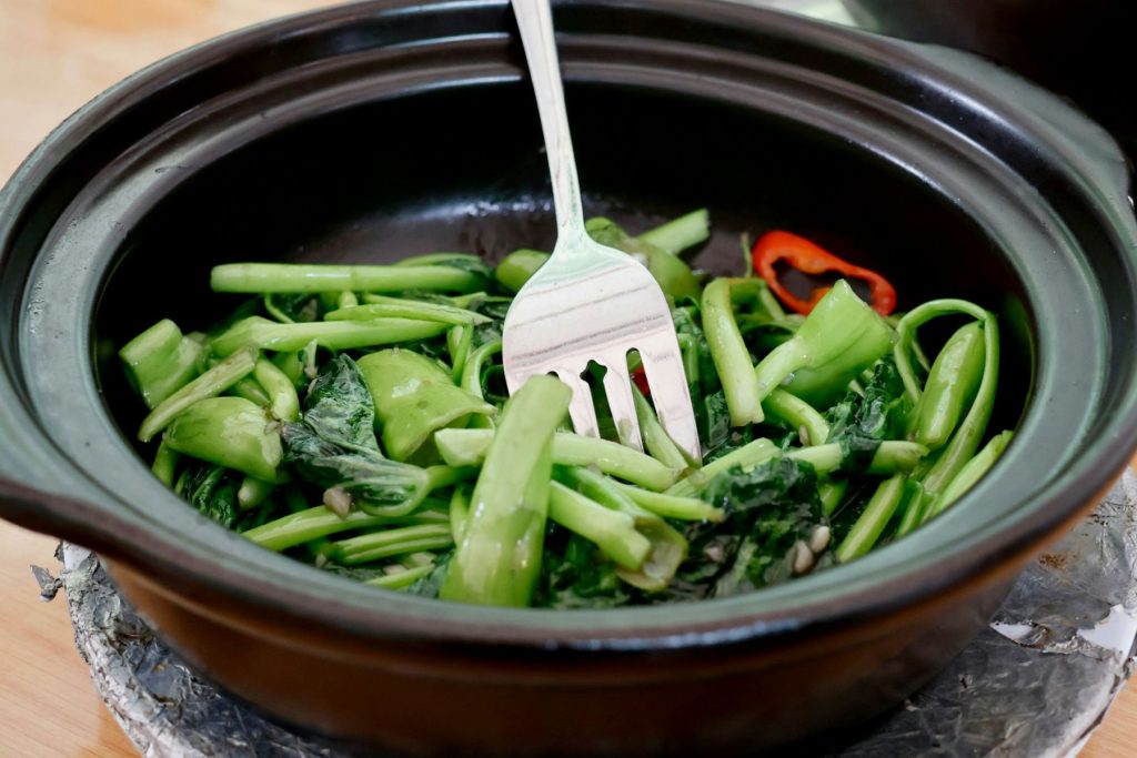 Claypot water spinach, Bentong